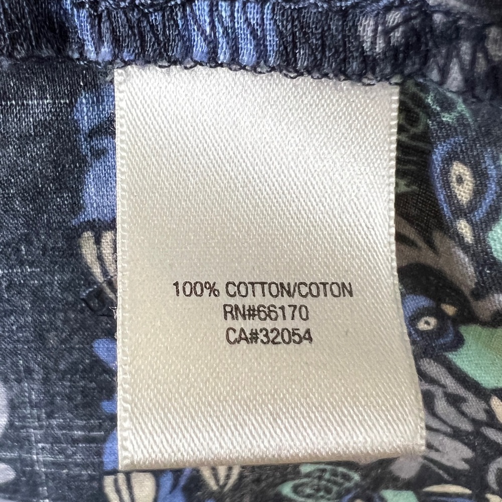 ANTHROPOLOGIE / ELOISE Blue Bird Print Cover-Up Dress w Crochet Details - Sz S - Picture 8 of 11